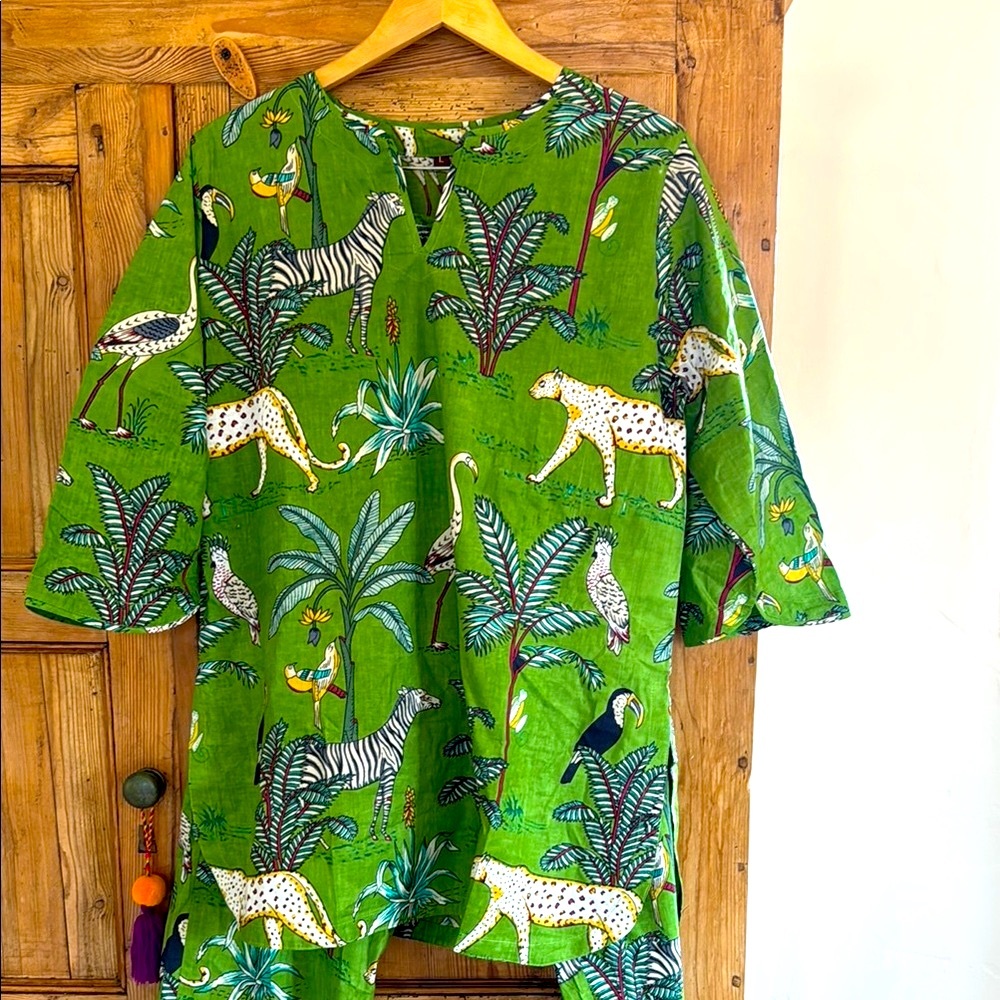 NEW! Green Animal Print Pajama Pants